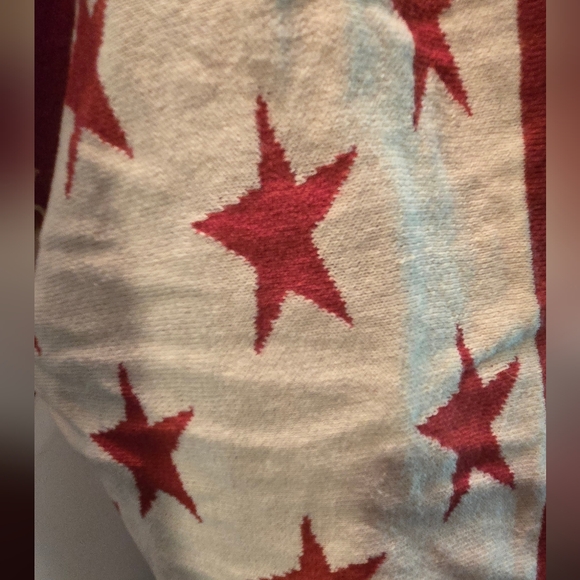 Alienware Red & White Star Reversable Ponch/tunic Cover Up - Picture 4 of 5